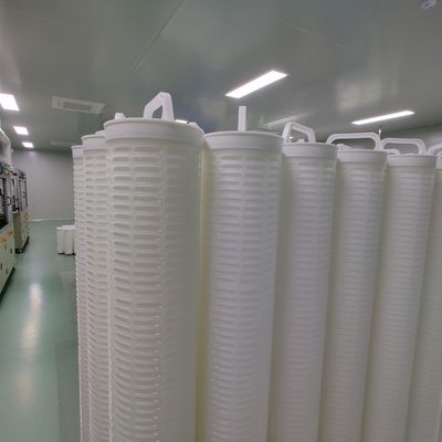 Écoulement élevé de vente chaud de région de la filtration 6㎡ cartouche filtrante plissée 20 par microns de l'eau