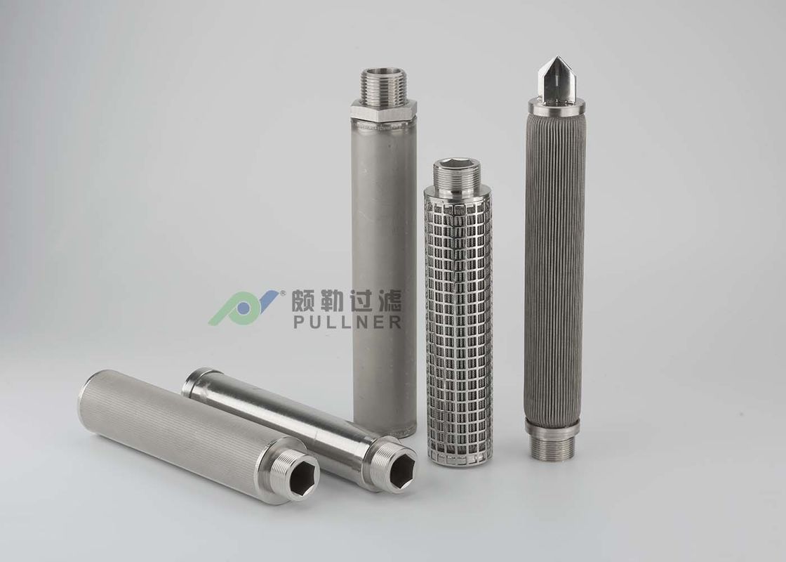 120℃ Stainless Steel Mesh Water Filters SS 304 016L Pleated Customerized OD