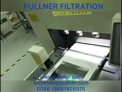 Filtres à eau micro-plissés (étape : fabrication des plis)