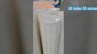 Cartouche filtrante à haut débit de 60 pouces, 50 microns, pour le traitement de l'eau