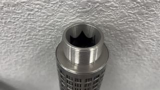 Cartouche filtrante plissée en feutre de fibre d'acier inoxydable de 40 pouces