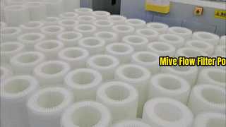 Cartouche filtrante à haut débit plissée en profondeur PP RO 6,6㎡