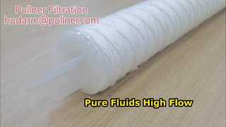 Filtration à haut débit de cartouche filtrante enroulée en ficelle