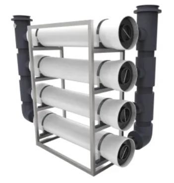 Logement de filtre de la cartouche FRP de membrane de fibre de verre de préfiltration de RO pour les liquides corrosifs