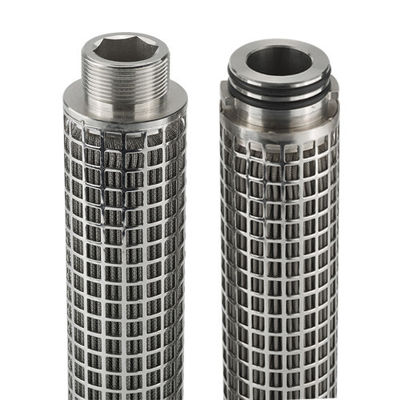 Cartouche de filtre plissée en acier inoxydable 316L avec grande surface de filtration et résistance à haute température