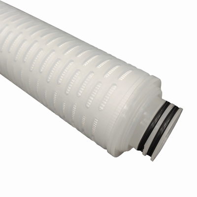 0,1 à haute densité - cartouche filtrante 20um plissée par pp pour la filtration de réactifs de grande pureté