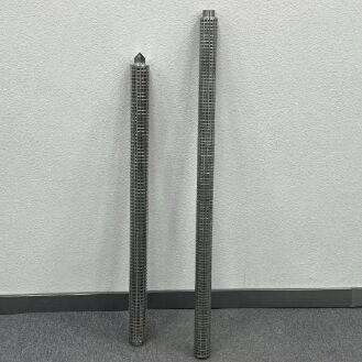 Cartouche de filtre plissée en fibre de filtrage en acier inoxydable avec une grande capacité de retenue de saleté