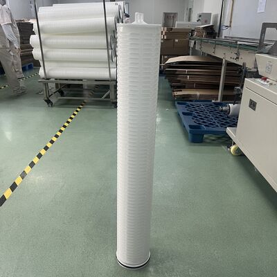 Cartouche de filtre à plis en PP à large débit industriel avec une plage de microns de 1um à 100um pour la préfiltration RO