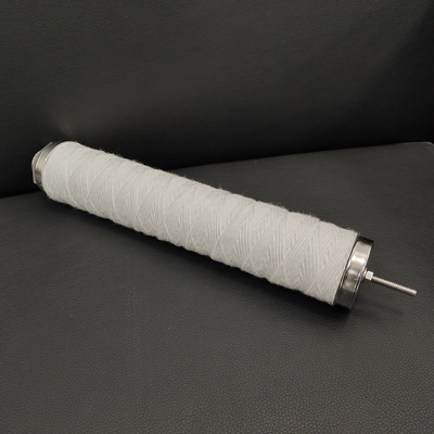 Cartouche de filtrage de plaie de chaîne OD 60MM avec noyau de support en acier inoxydable 304/316