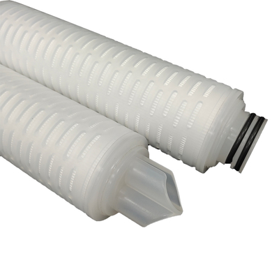 68Cartouche de filtre plissé en PP de 0,5 mm avec température maximale de 80 °C pour la stérilisation à l'eau chaude