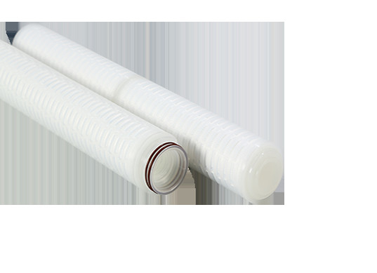 0.45um PP Filtre plissé avec polypropylène Caps de bout Taille des pores 0.1um-60um Température maximale 82°C
