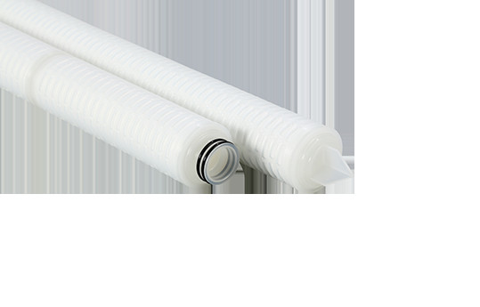 0.45um PP Filtre plissé avec polypropylène Caps de bout Taille des pores 0.1um-60um Température maximale 82°C