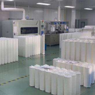 Cartouche de filtre à débit élevé de 60 pouces avec une capacité de retenue de saleté élevée et un débit de 110 m3/h pour la purification de l'eau