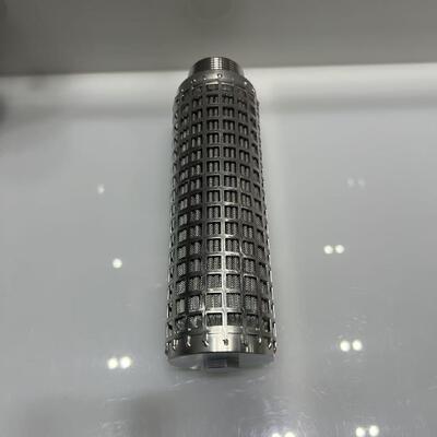 Cartouche de filtre plissée en fibre de filtrage en acier inoxydable avec résistance à haute température, taille de pore graduée et grande zone de filtration