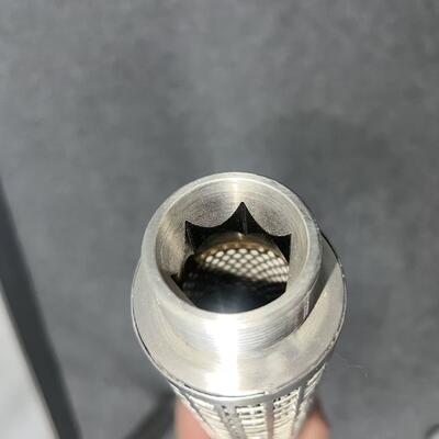 Cartouche de filtre plissée en fibre de filtrage en acier inoxydable avec une grande capacité de retenue de saleté