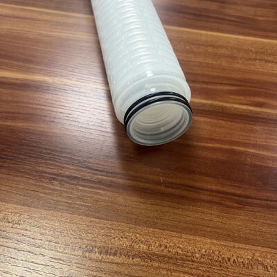 Cartouche de filtre à haut débit plissée en PP de 30 pouces avec milieu de polypropylène de 0,45um pour la filtration de l'eau