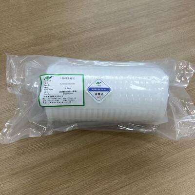 Cartouche de filtre plissée de 130 mm de diamètre extérieur à débit élevé 200 L/min et surface de filtration de 2 m2