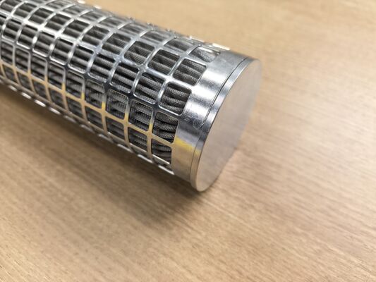 Cartouche de filtre plissée en acier inoxydable 316L avec grande surface de filtration et résistance à haute température