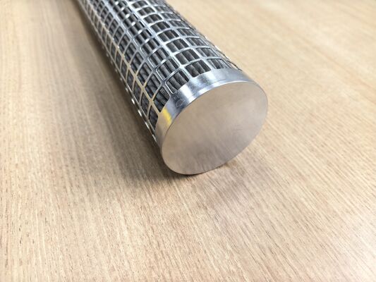 Cartouche de filtre plissée en acier inoxydable 316L avec grande surface de filtration et résistance à haute température