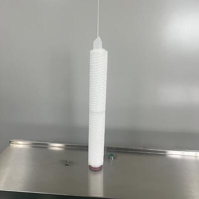 Cartouche de filtre en polypropylène plissé de haute densité de 20 pouces avec filtration à 0,1 à 20 μm