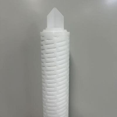 Cartouche de filtre en polypropylène plissé de haute densité de 20 pouces avec filtration à 0,1 à 20 μm