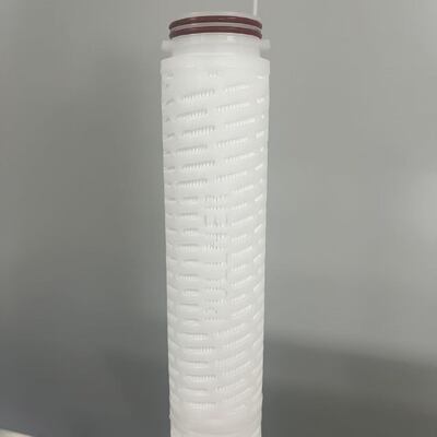 Cartouche de filtre en polypropylène plissé de haute densité de 20 pouces avec filtration à 0,1 à 20 μm