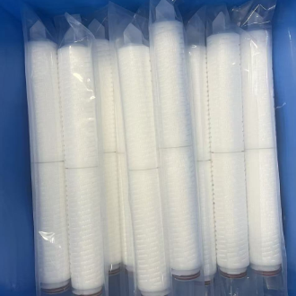 Cartouche de filtre en polypropylène plissé de haute densité de 20 pouces avec filtration à 0,1 à 20 μm