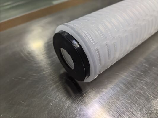 Cartouche de filtre plissé PES à double connexion ouverte avec membrane PES pour la filtration de liquide de haute pureté