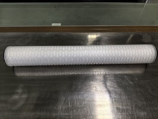 Cartouche de filtre plissé PES à double connexion ouverte avec membrane PES pour la filtration de liquide de haute pureté