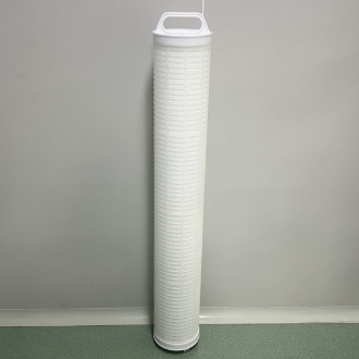 Cartouche filtrante à haut débit série PHFM, filtre de préfiltration RO plissé de 6.5 pouces de diamètre avec grande zone de débit