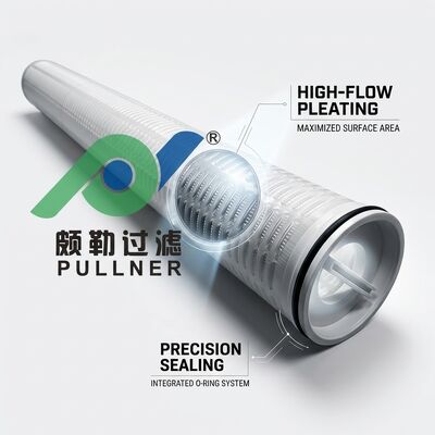 Cartouche de filtre à débit élevé de grande capacité de 60 pouces 110 m3 par heure pour le condensat de la centrale électrique