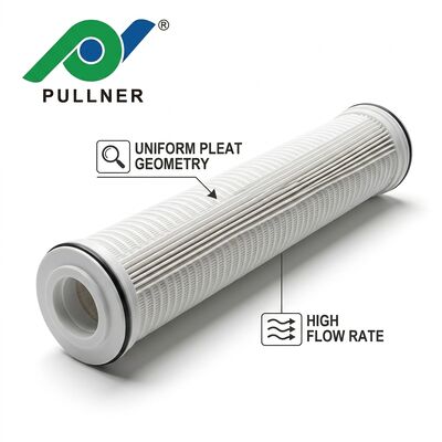 Cartouche de filtre à débit élevé 1 micron 40 pouces PP plissé pour le système RO de dessalement SWRO