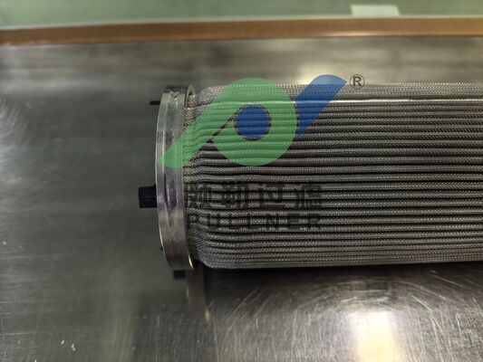 Fabrication chinoise de 10 pouces 316L en acier inoxydable cartouche de filtre plissé filtrage de fibre sintrée pour la filtration industrielle haute pression