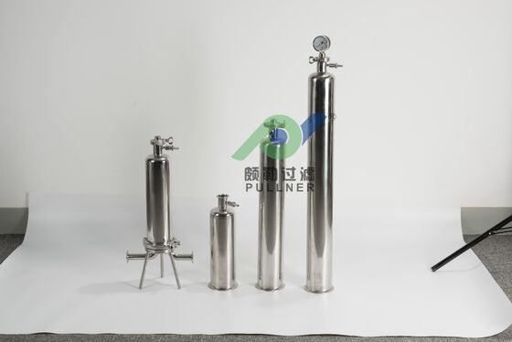 Casque de filtre à cartouche simple en acier inoxydable 316L pour la filtration industrielle de liquides de différentes dimensions
