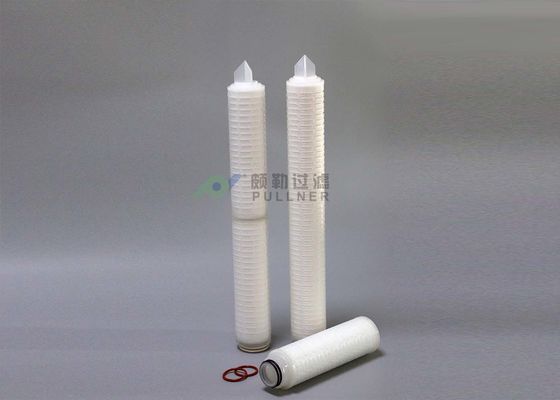 Filtre à plis en polypropylène de 0,22um efficace pour les systèmes de filtration industriels